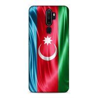 Oppo A5 2020 Uyumlu Kılıf Azarbaijan (36) Glitter Kılıf Tam Bayrak