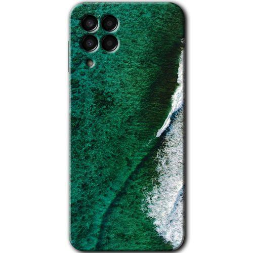 Potkal Hediye Fabrikası Samsung Galaxy M33 Kılıf HD Desen Baskılı Arka Kapak - Yeşil Okyanus