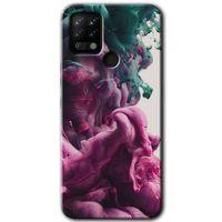 MRCİLETİSİM Tecno Pova Kılıf HD Desen Baskılı Arka Kapak+Temperli Cam - Liquid Cloud