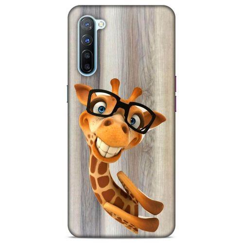 Lopard Oppo Reno 3 Uyumlu Kılıf GameX (43) Thin Fit Kılıf Gözlüklü Zürafa