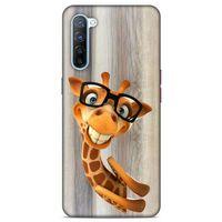 Lopard Oppo Reno 3 Uyumlu Kılıf GameX (43) Thin Fit Kılıf Gözlüklü Zürafa