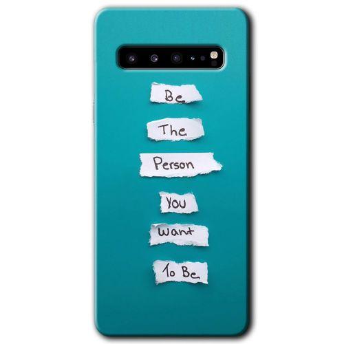 MRCİLETİSİM MRCİLETİSİM Samsung Galaxy S10 Plus Kılıf HD Desen Baskılı Arka Kapak + Temperli Cam - Want You