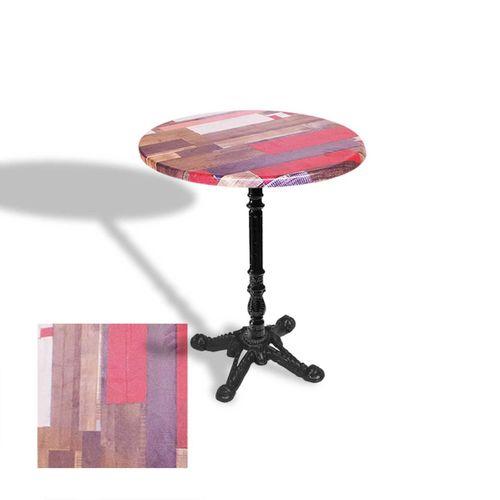 Dockers Çipa 1004 Döküm Ayak Yuvarlak Masa Çap 70cm - (Werzalit, Wermodin ve Allzalit Tabla) - Redwood