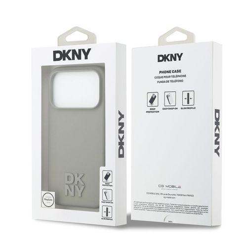Apple iPhone 17 Pro Kılıf DKNY Orjinal Lisanslı M-safe Şarj Özellikli Metal Logolu Silikon Kapak