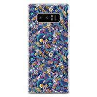 Samsung Galaxy Note 8 Kılıf Space Doodle Arka Kapak Koruma Desenli Full Koruyucu