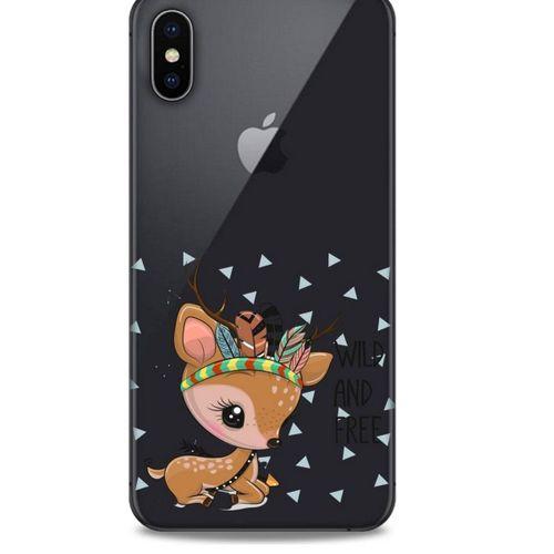 Zoologix (50) Apple iPhone XS Max Şeffaf Kılıf Silikon Desenli