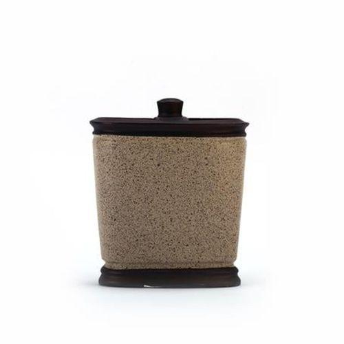 2 Adet Kalemlik Bronz Kumlu Poliresin Ofis Gereci  10X12X5Cm