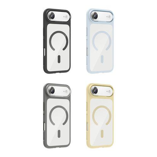 Apple iPhone 17 Air Kılıf M-Safe Şarj Özellikli Metal Kamera Çerçeveli Zore Tiko Kapak