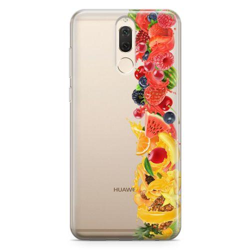 Huawei Mate 10 Lite Kılıf Ananas Nar Meyve Arka Kapak Koruma Desenli Full Koruyucu