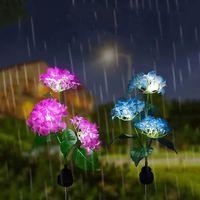 Güneş Enerjili Kazıklı Çiçek Led Lamba