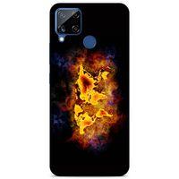 Lopard Oppo Realme C15 Uyumlu Kılıf FireX (43) Thin Fit Kılıf Dünya Haritası