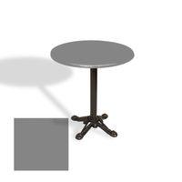 Dockers Çipa Döküm Ayak Yuvarlak Masa Çap 90cm - (Werzalit, Wermodin ve Allzalit Tabla) - Koyu Gri