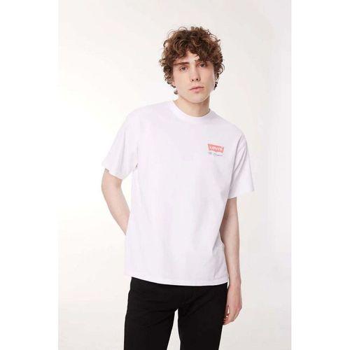Levis Levis Bisiklet Yaka Baskılı Beyaz Erkek T-Shirt A9440-0000 VINTAGE FIT