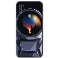 Samsung Galaxy A11 HD Baskılı Kılıf + 9D Tam Ekran Koruyucu - Astronot