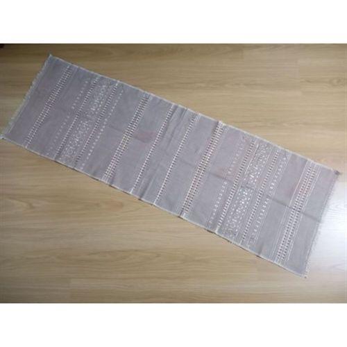 Bej Renkli Nakışlı Runner,Sehpa Örtüsü 45X138Cm