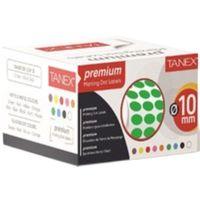TANEX NOKTA ETİKET 10 MM YEŞİL 5000 Lİ