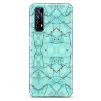 Mermer Desenli (14) Tema Lansman Kılıf Camgöbeği Oppo Realme 7 Kılıf