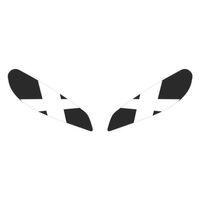 CF MOTO Cf Moto 250 Sr 2020 - 2024 Uyumlu Far Sticker X Beyaz