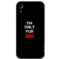 MRCİLETİSİM iPhone XR Kılıf HD Desen Baskılı Arka Kapak + Temperli Cam - For You