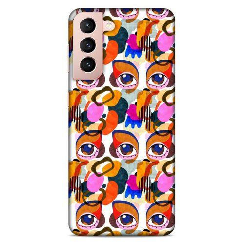 Lopard Samsung Galaxy S21 Uyumlu Kılıf Sürreal Yüzler ♀ (5) Koruma Kabı Baskılı