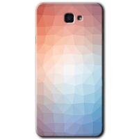 Galaxy J7 Prime 2 Kılıf HD Desen Baskılı Arka Kapak - Polygon Graident 3