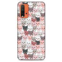 Lopard Xiaomi Redmi 9T Uyumlu Kılıf Kediler (31) TPU Kılıf Minikler