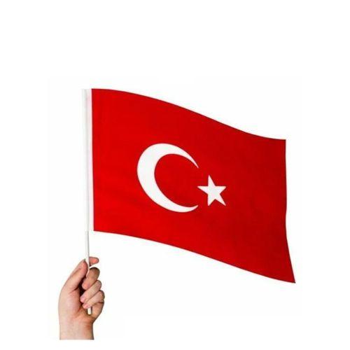 Alpaka Kumaş Bayrak Sopalı 20X30 - 4 adet