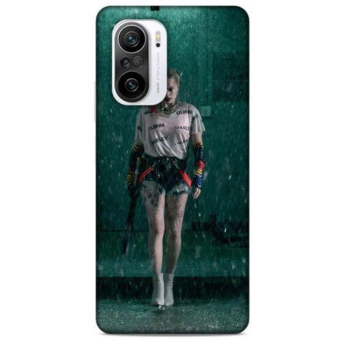 Xiaomi Redmi K40 Uyumlu Kılıf Harley Quinn (12) Koruyucu Silikon Yeşil Yağmur