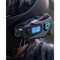 Kask İçi Bluetooth Kulaklık Kamera Ve Fener Özellikli Su Geçirmez Dayanıklı Tasarım
