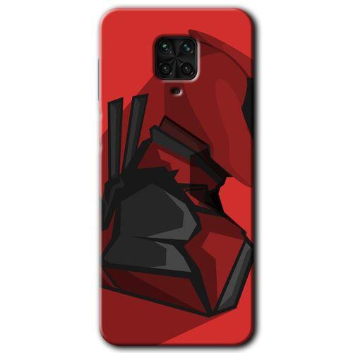 Xiaomi Redmi Note 9 Pro Kılıf Baskılı Arka Kapak - DeadPool +Tam Ekran Koruyucu