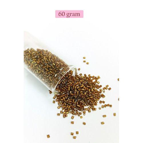 Kesme Cam Boncuk 2mm - 60 Gram - Koyu Kahverengi - BNC372