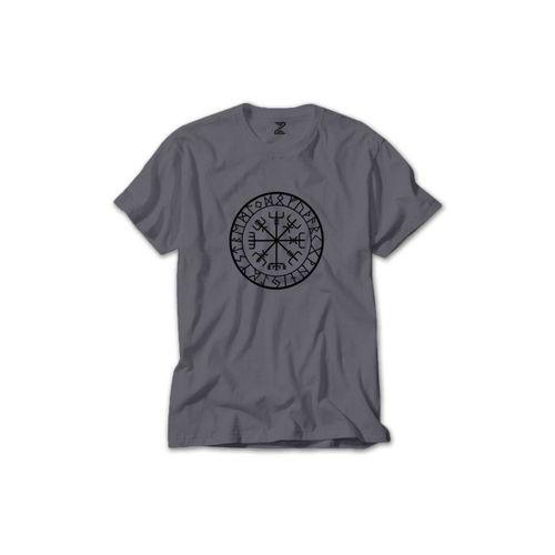 Vikings Vegvisir Renkli Tişört Sarı Renkli