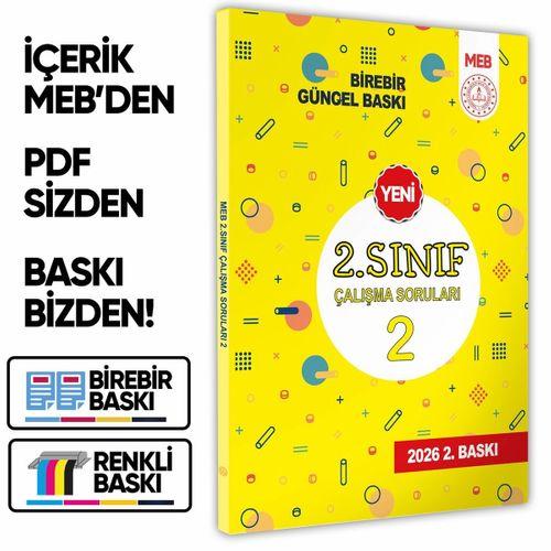 2026 MEB İlkokul 2 Sınıf Çalışma Soruları 1 Tüm Dersler Kazanım Pekiştirme Kitabı BASKI ÜCRETİ