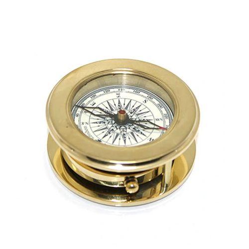 Ahşap Kutulu Pirinç Mercekli Pusula