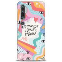 Xiaomi Mi Note 10 Kılıf HD Baskılı Kılıf - Manifest Your Vision + Tam Ekran Koruyucu