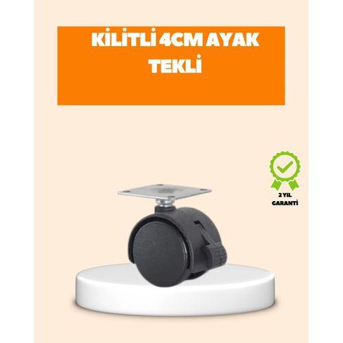 4 Cm Kilit Mekanizmalı Mobilya Ayağı Tekli
