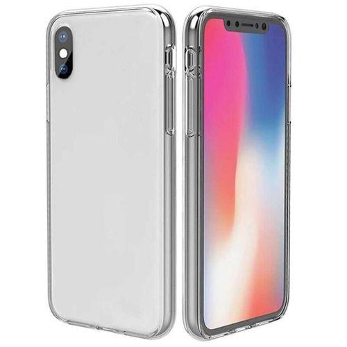 Apple iPhone XS - 360 Şeffaf Tam Koruma Silikon Kılıf