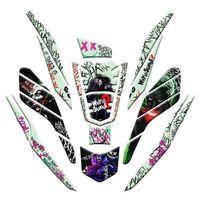 HONDA Honda Pcx 2021 - 2024 Uyumlu Gece Yanan Doğal Renk Fosforlu Tank Pad Set 019