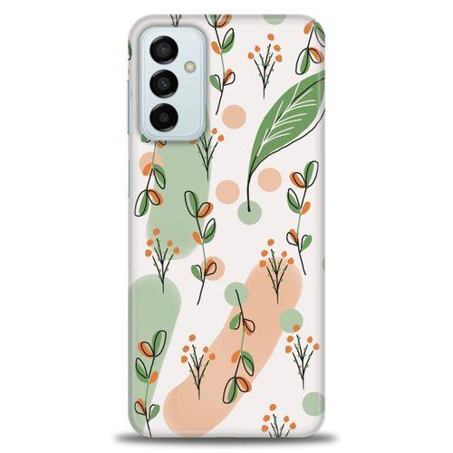 Samsung Galaxy M23 Kılıf HD Baskılı Kılıf - Flower Pattern + Tam Ekran Koruyucu