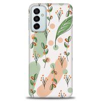Samsung Galaxy M23 Kılıf HD Baskılı Kılıf - Flower Pattern + Tam Ekran Koruyucu