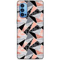 Mermer Desenli (32) Tema Soft Silikon Kılıf Bakır rengi Oppo Reno 4 Pro Kılıf