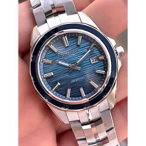 Quantum Sapphire Cizilmez Cam Çelik Kordon 2 Yıl Garantili 10 Atm Erkek Kol Saat EDG.1211.390