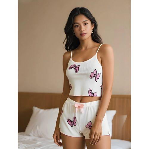 Butterfly Dream Askılı Şortlu Pijama Takımı
