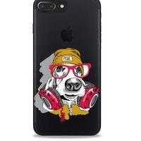 Zoologix (5) Apple Iphone 7 Plus Şeffaf Kılıf Silikon Desenli