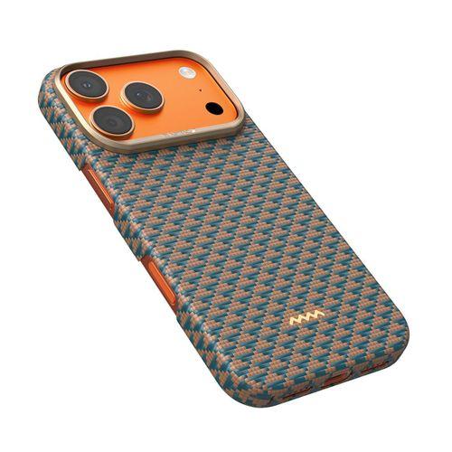 Apple iPhone 17 Pro Max Kılıf M-safe Şarj Özellikli Raptic Aramid Skin Origin Serisi Karbon Kapak