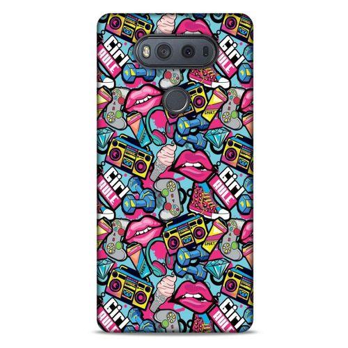 Retro (1) Desen Kılıfı Renkli LG K61 Kılıf