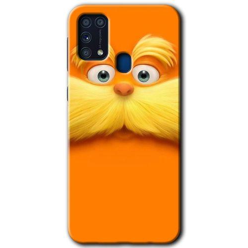 Samsung Galaxy M31 Kılıf HD Desen Baskılı Arka Kapak + Temperli Cam - Garfield