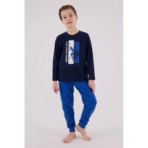 U.s. Polo Assn  Uzun Kol Pijama Takım Us2206-4 Lacivert