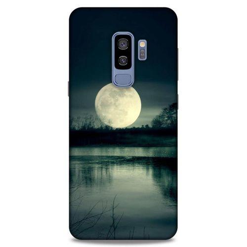 Lopard Samsung Galaxy S9 Plus Uyumlu Kılıf Gece'S (36) Glitter Kılıf Ay Göl