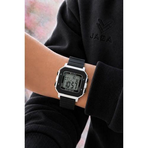 JAGA Unisex Dijital Çocuk Kol Saati 50 Mt Su Geçirmez Spor Silikon Kordonlu Alarm Kronometreli